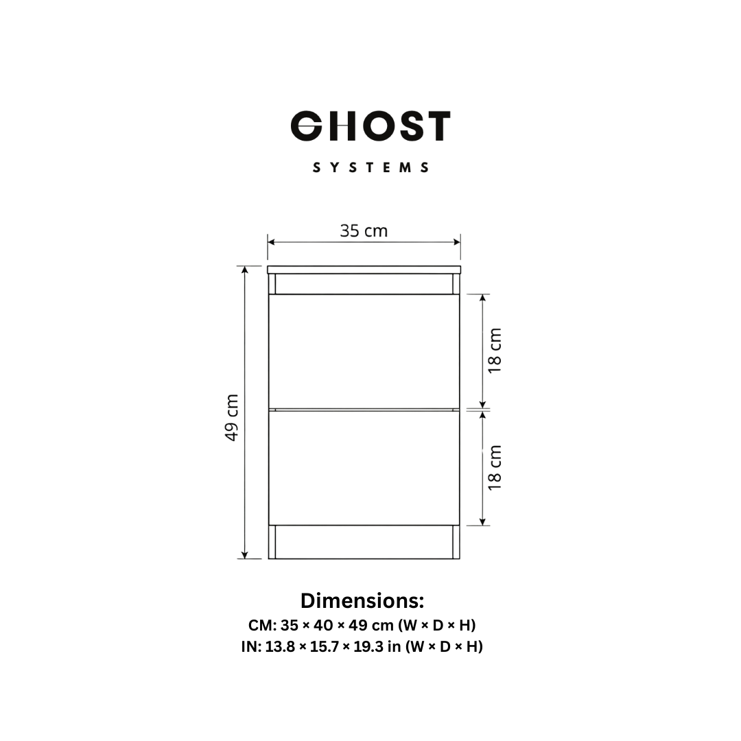 SHADOW™ - Chest of 2 Drawers