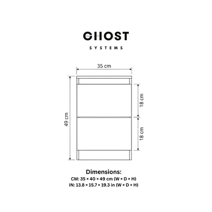 SHADOW™ - Chest of 2 Drawers